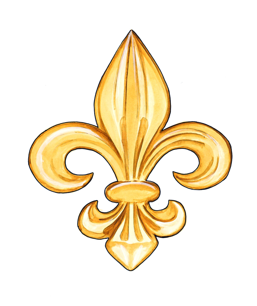 Fleur de lis lys French France Monarchy Symbol Emblem Vinyl Decal ...