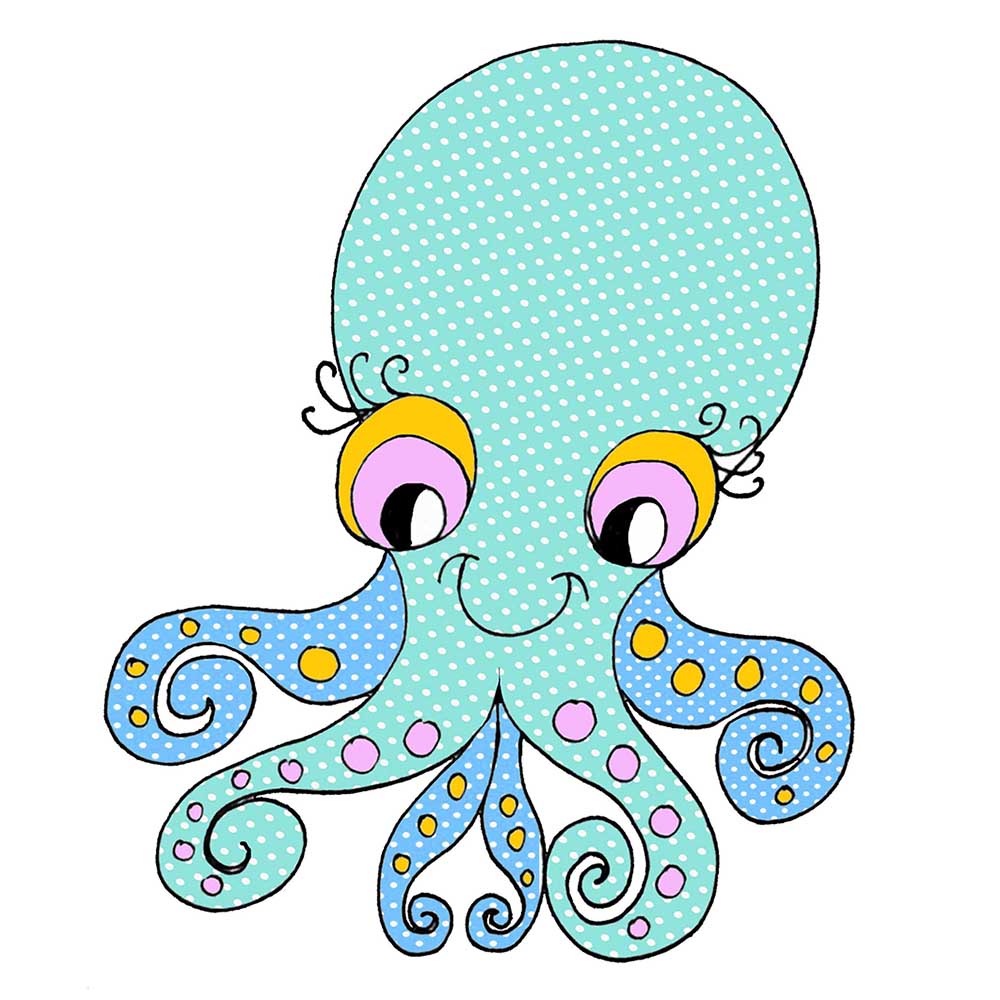 Octopus - Polka Dots - Click Image to Close