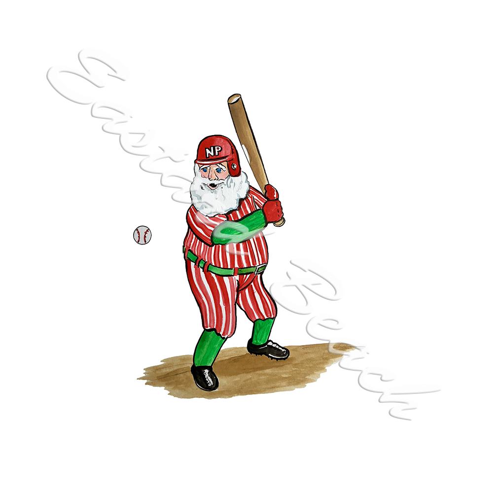 Baseball Santa - Click Image to Close