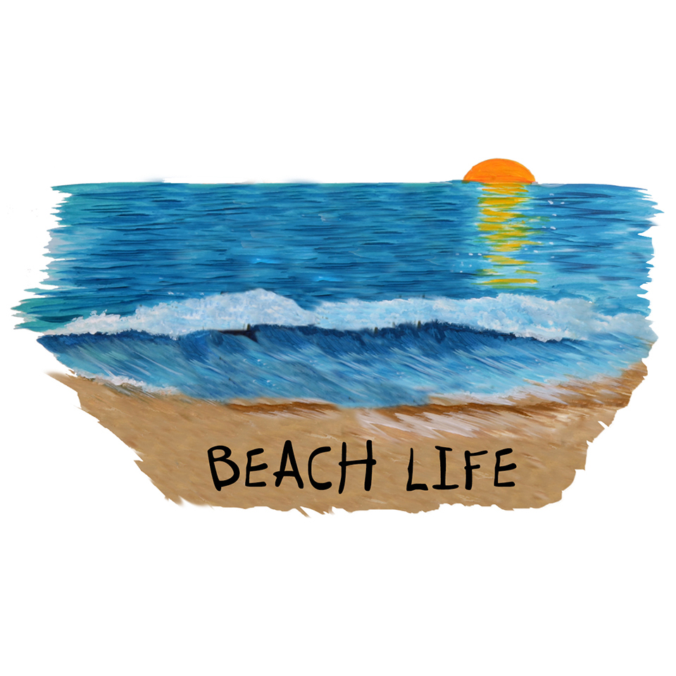 "Beach Life" - Beach Sunset - Click Image to Close
