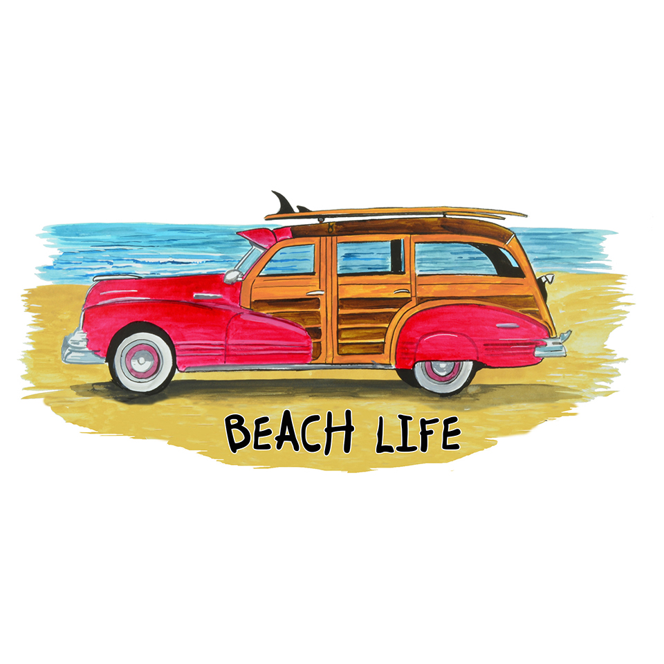 "Beach Life" - Woody - Click Image to Close