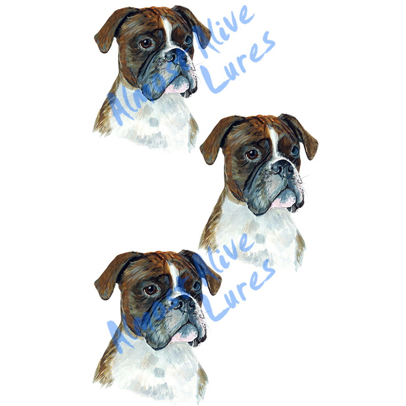 Boxer - Minis Set of 3 Printed Vinyl Decals - Click Image to Close