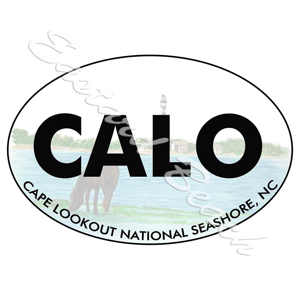 CALO - Cape Lookout National Seashore - Printed Vinyl Decal - Click Image to Close
