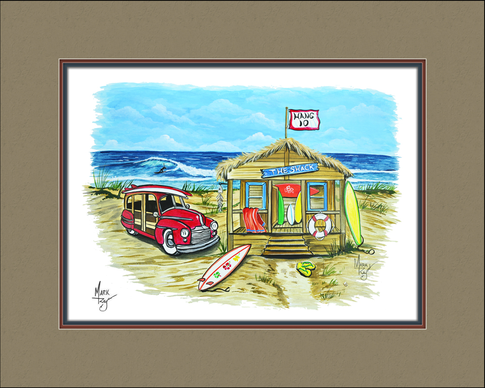 The Shack Beach Surf Shack and Big Red Woodie - Click Image to Close