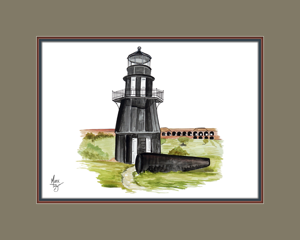 Fort Jefferson Lighthouse - Click Image to Close