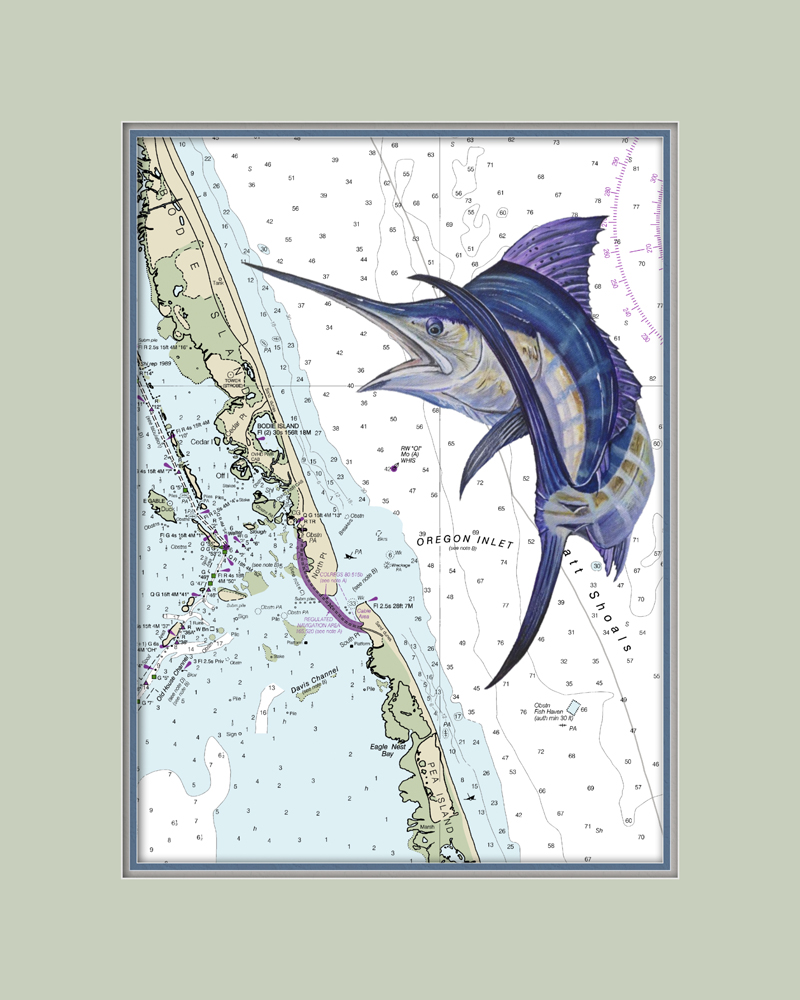 Chart - Oregon Inlet, NC - Marlin - Click Image to Close