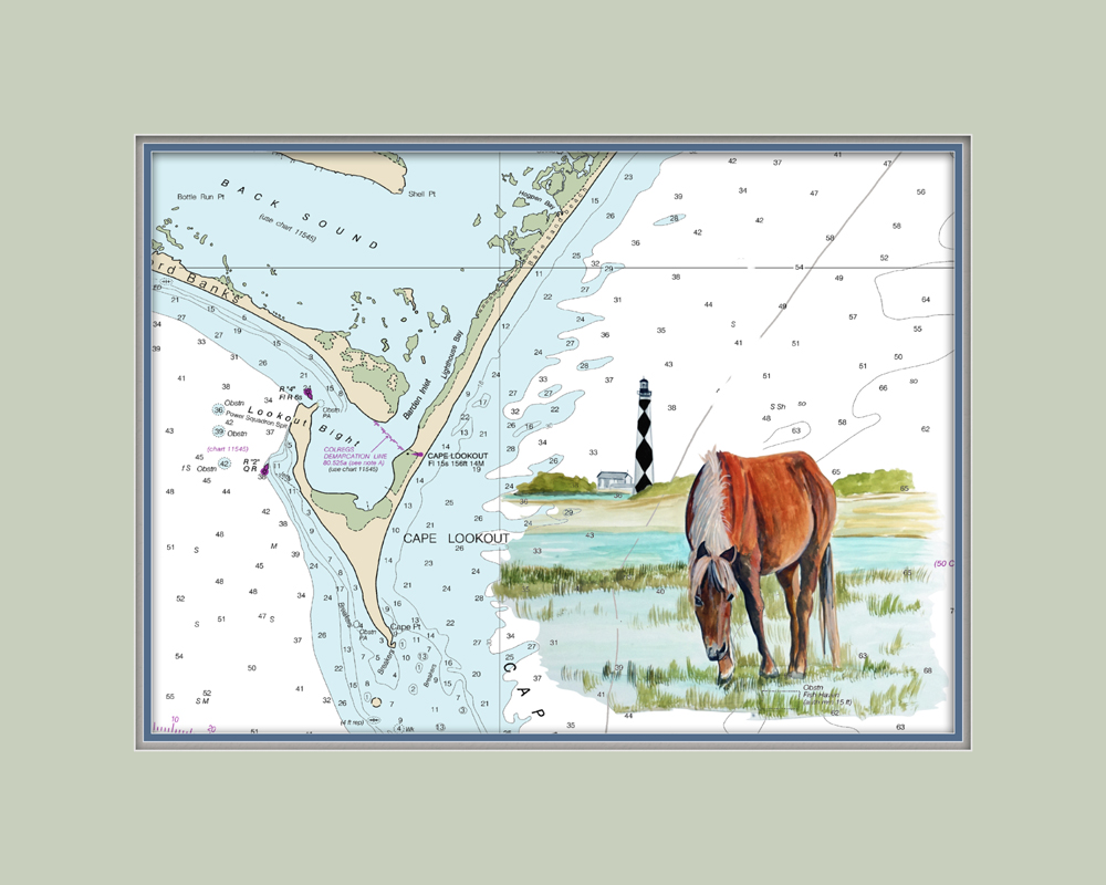 Chart - Cape Lookout, NC - Cape Pony - Click Image to Close