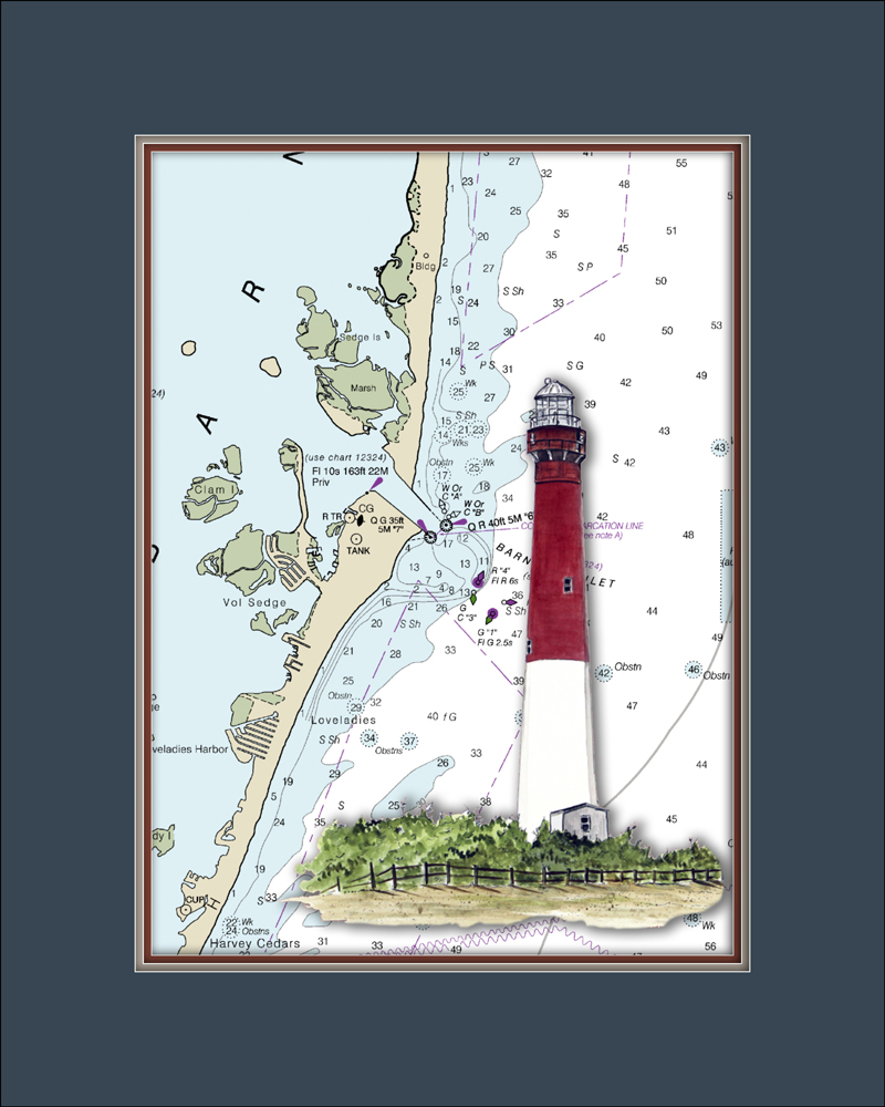Chart - Barnegat Lighthouse - Click Image to Close