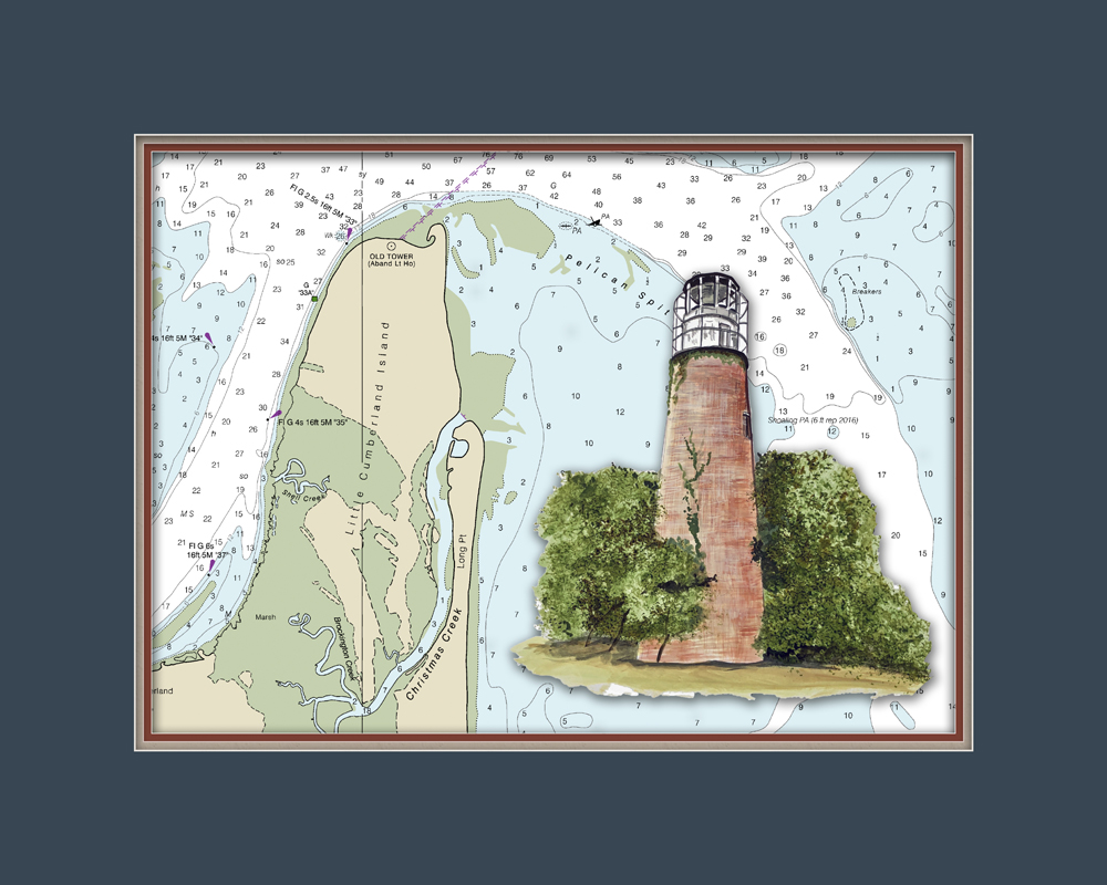 Chart - Little Cumberland Island Lighthouse - Click Image to Close