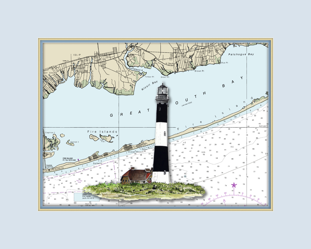 Chart - Fire Island, NY Lighthouse
