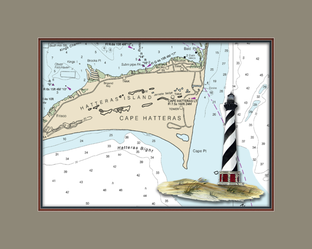Chart - Cape Hatteras, NC Lighthouse - Click Image to Close
