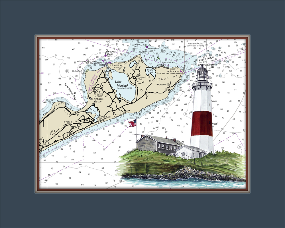 Chart - Montauk Point Lighthouse - Click Image to Close