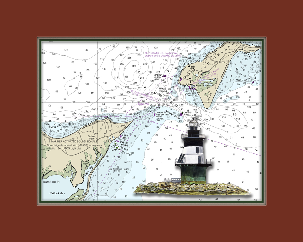 Chart - Orient Point, NY Lighthouse