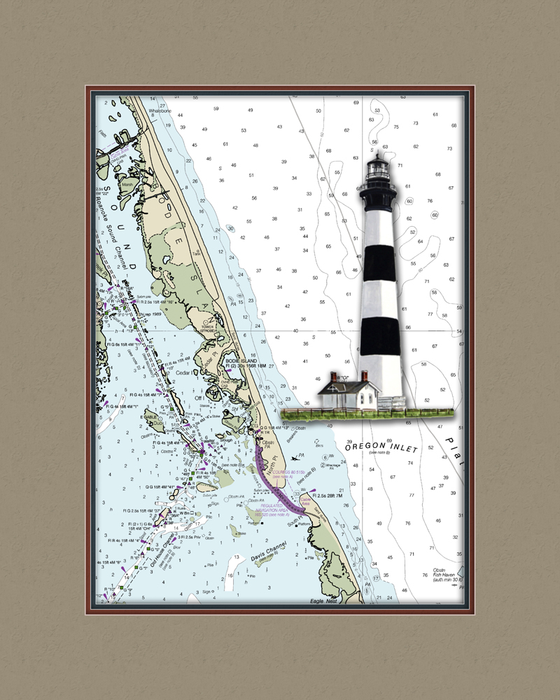 Chart - Bodie Island, NC Lighthouse - Click Image to Close