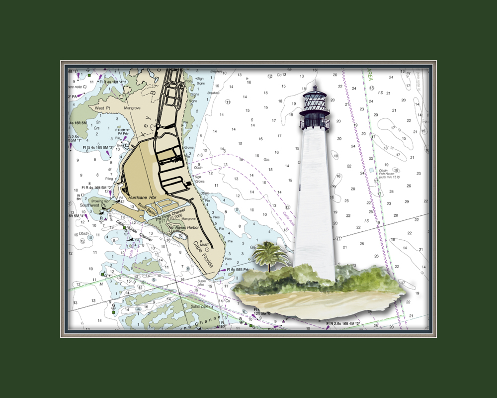 Chart - Cape Florida Lighthouse - Click Image to Close