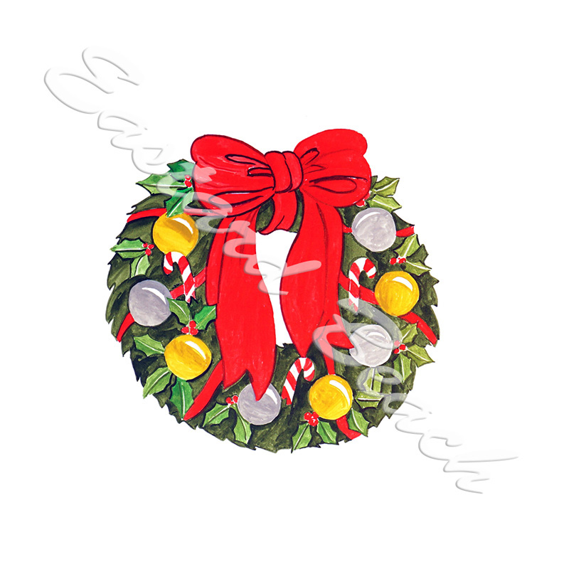 Christmas Wreath - Click Image to Close