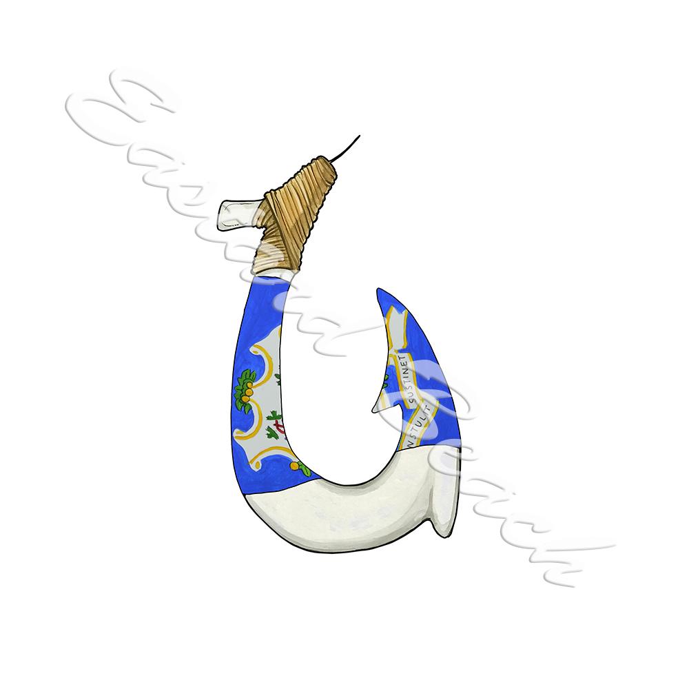 Connecticut Flag Hook - Click Image to Close
