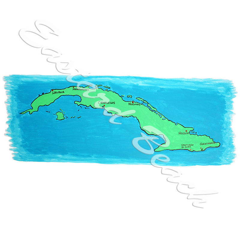 Cuba Map - Click Image to Close