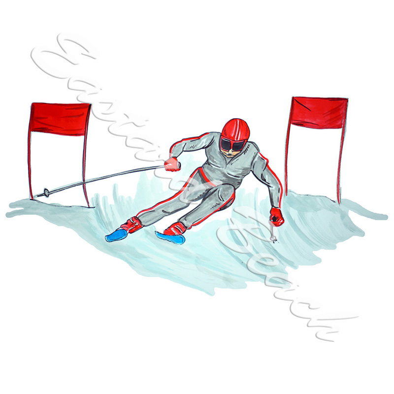 Downhill Skier - Click Image to Close