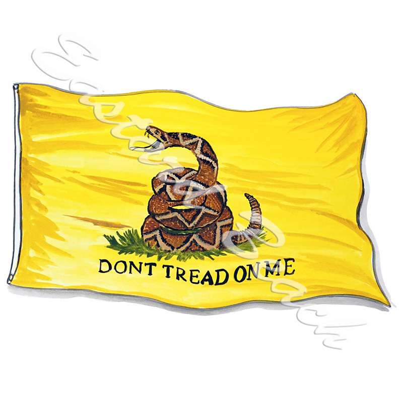 Gadsden Flag- Don't Tread On Me - Click Image to Close
