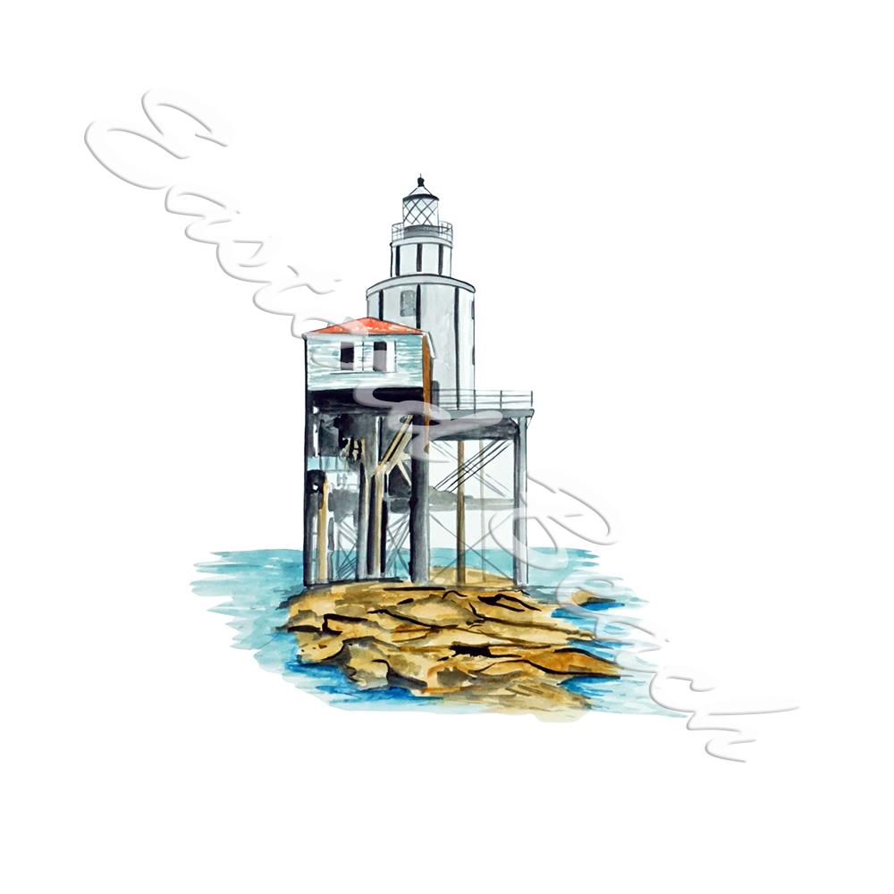 Galveston Jetty Lighthouse - Click Image to Close