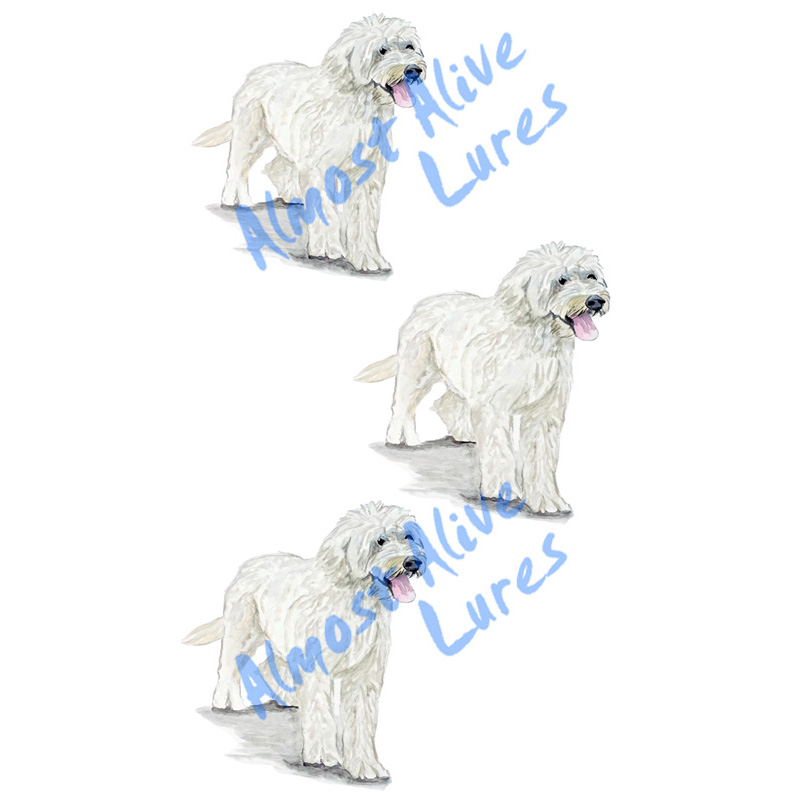 Golden Doodle - Minis Set of 3 Printed Vinyl Decals - Click Image to Close