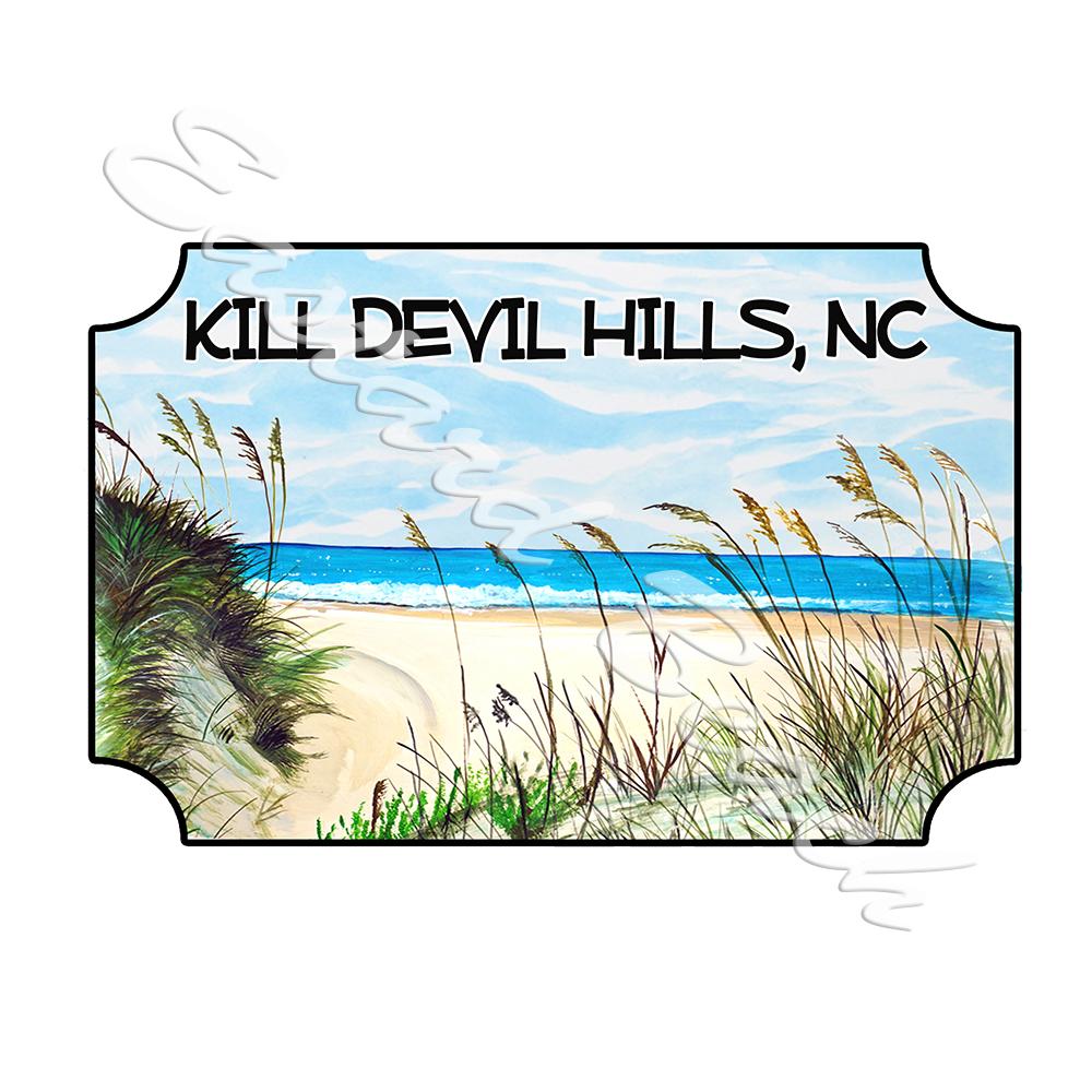 Kill Devil Hills - Beach Scene - Click Image to Close