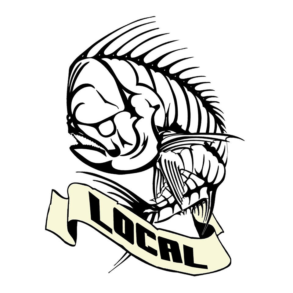 "Local" - Mahi Mahi Bones - Click Image to Close
