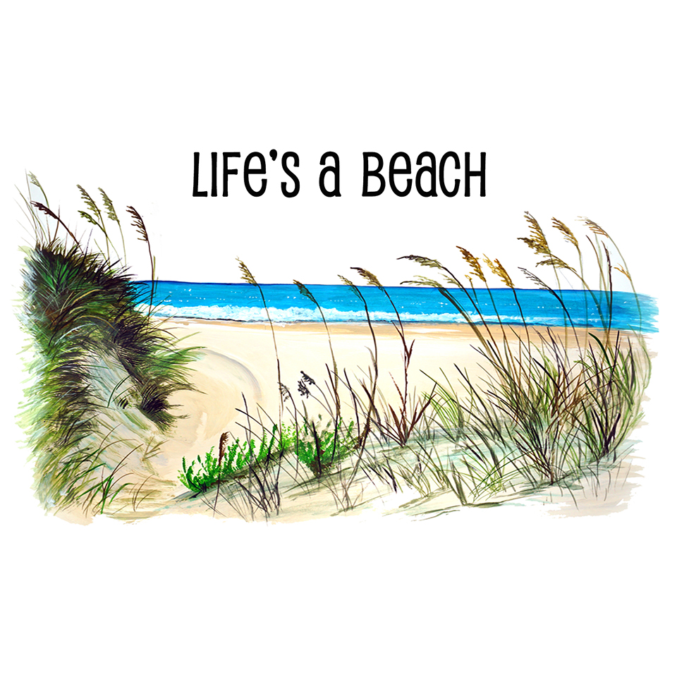 "Life's A Beach" - Beach Scene - Click Image to Close