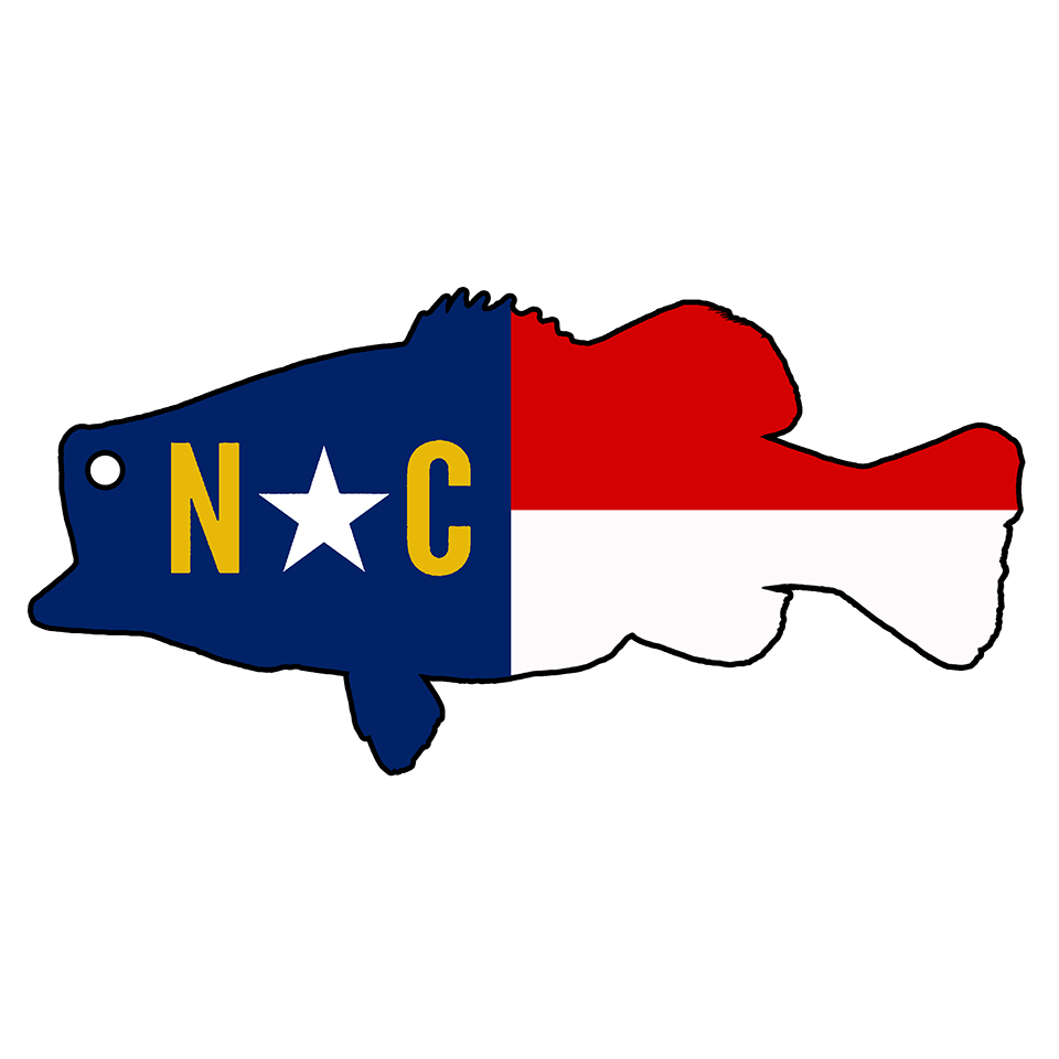 North Carolina Flag Largemouth Bass