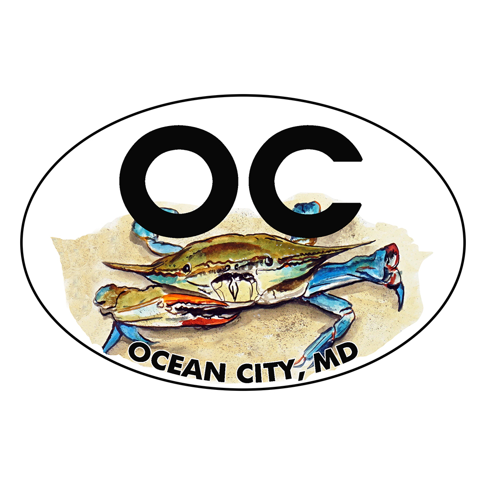 Ocean City Blue Crab Oval - Click Image to Close