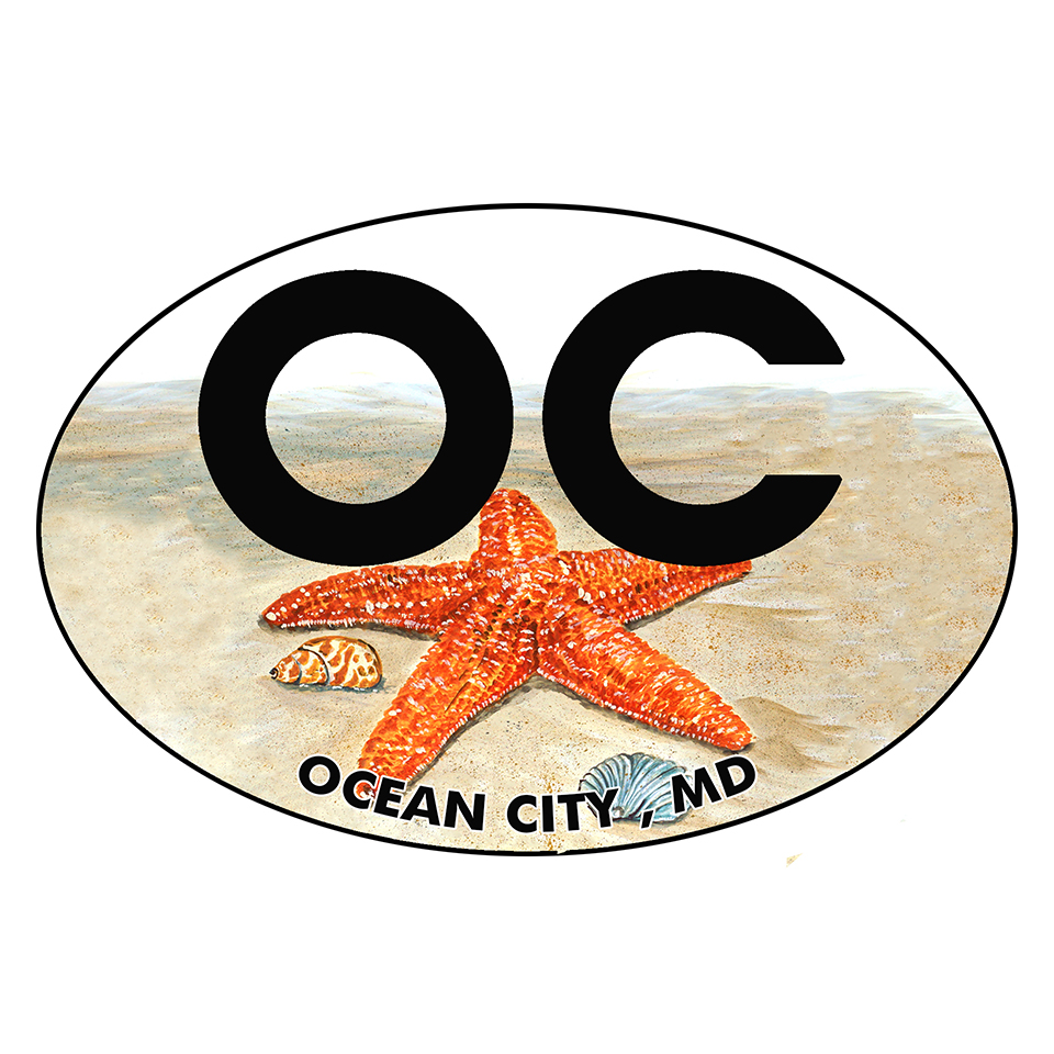 Ocean City Starfish Oval - Click Image to Close