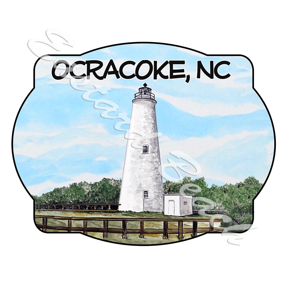 Ocracoke Lighthouse Scene
