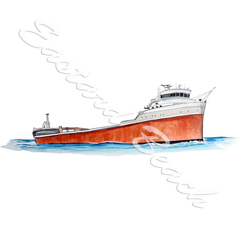Ore Carrier Ship - Vinyl Printed Decal