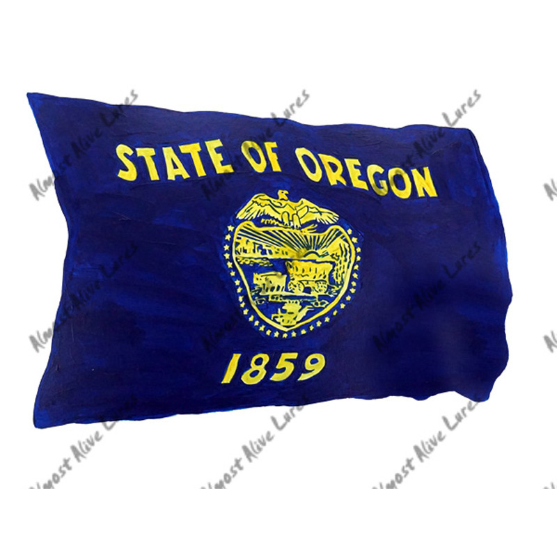 Oregon Flag - Printed Vinyl Decal - Click Image to Close