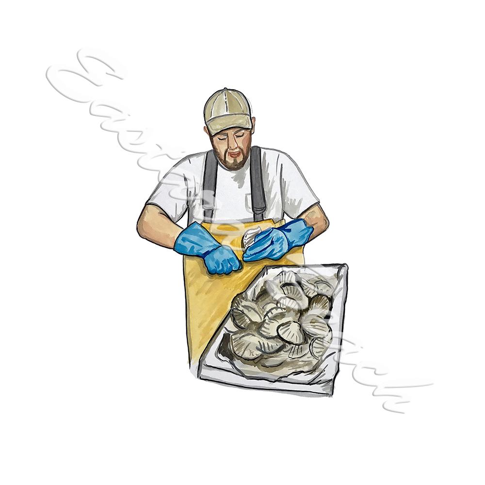 Oyster Shucker - Click Image to Close