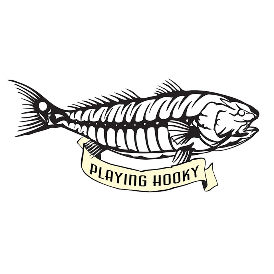 "Playing Hooky" - Red Fish Bones - Click Image to Close