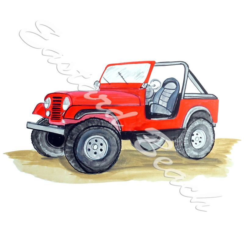 Red Jeep - Click Image to Close
