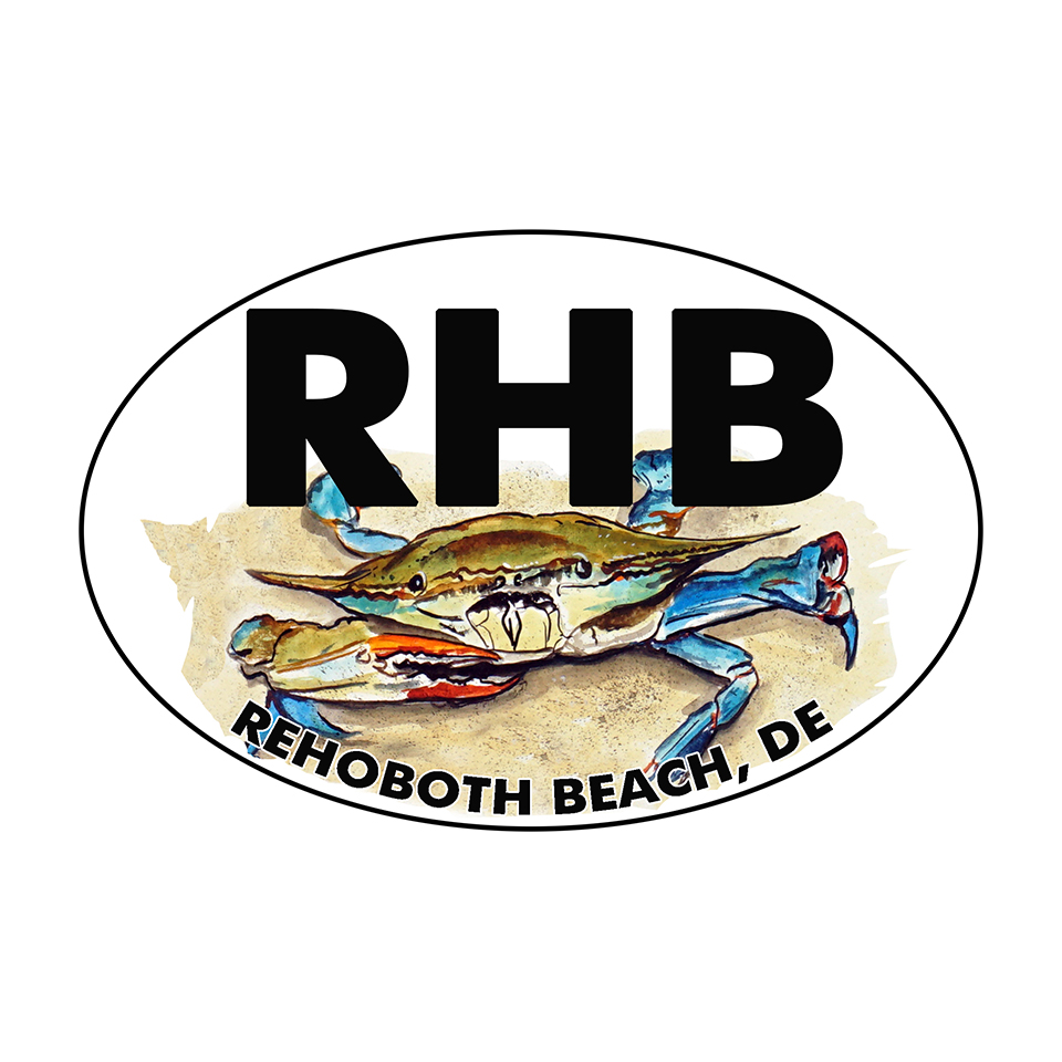 Rehoboth Beach Blue Crab Oval - Click Image to Close