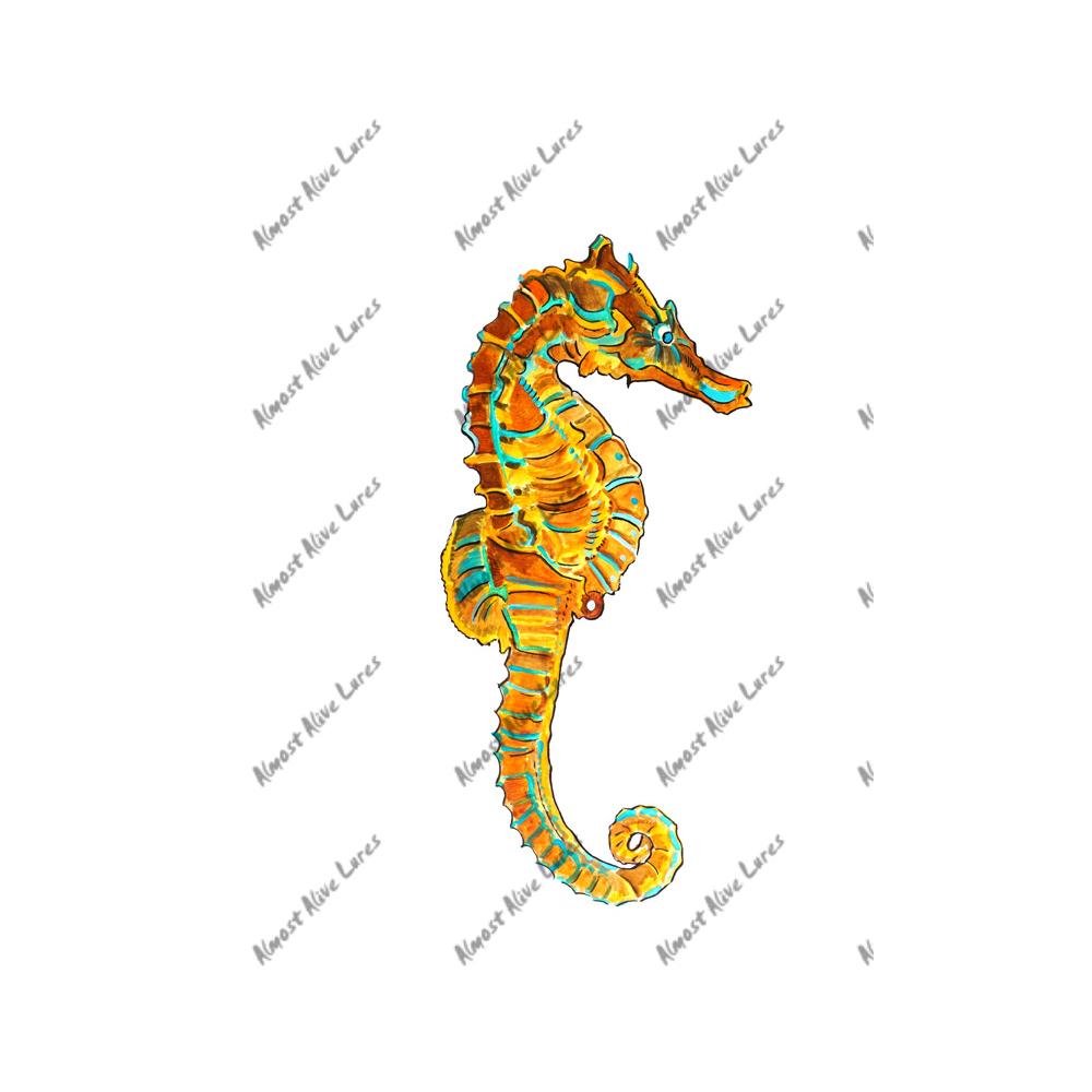 Sea Horse - Printed Vinyl Decal - Click Image to Close