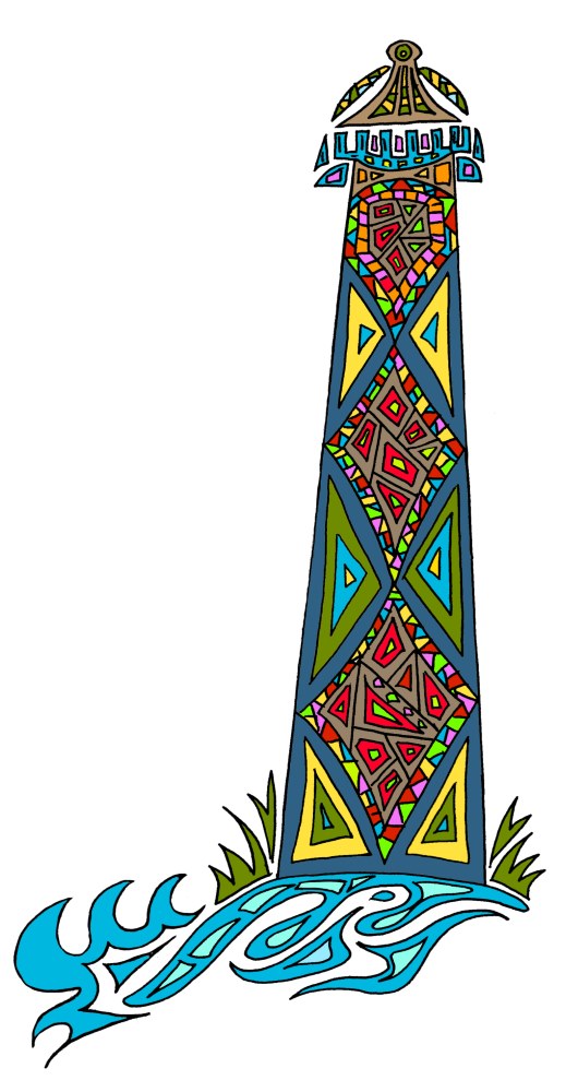 Mosaic Lighthouse - Click Image to Close