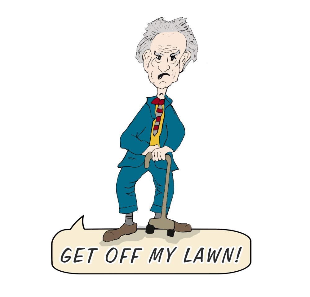 Old Man - Get Off My Lawn - Click Image to Close