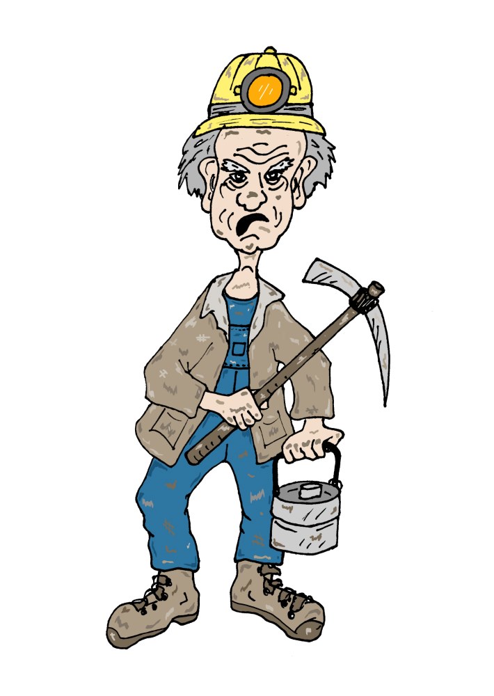 Old Man Coal Miner - Click Image to Close