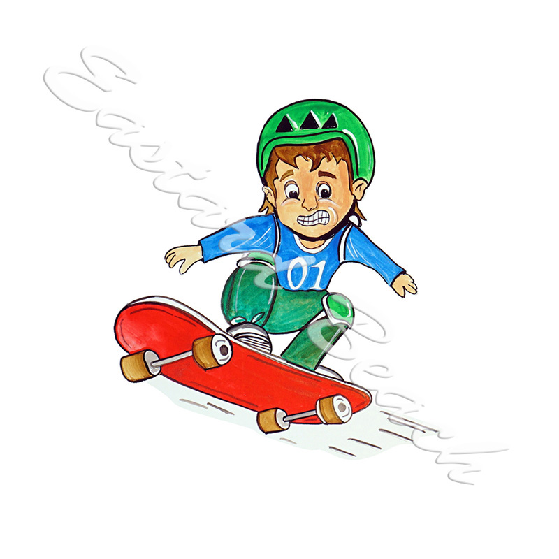 Skateboard Kid - Click Image to Close