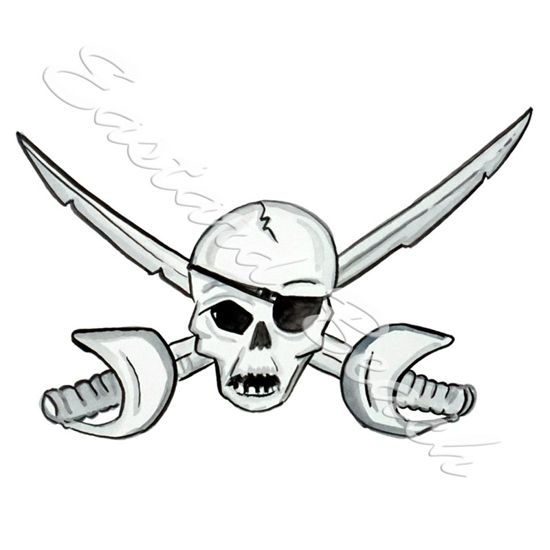 Skull And Swords - Click Image to Close