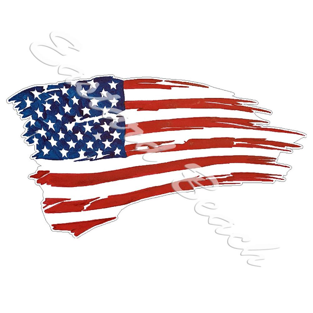 American Flag Tattered - Click Image to Close