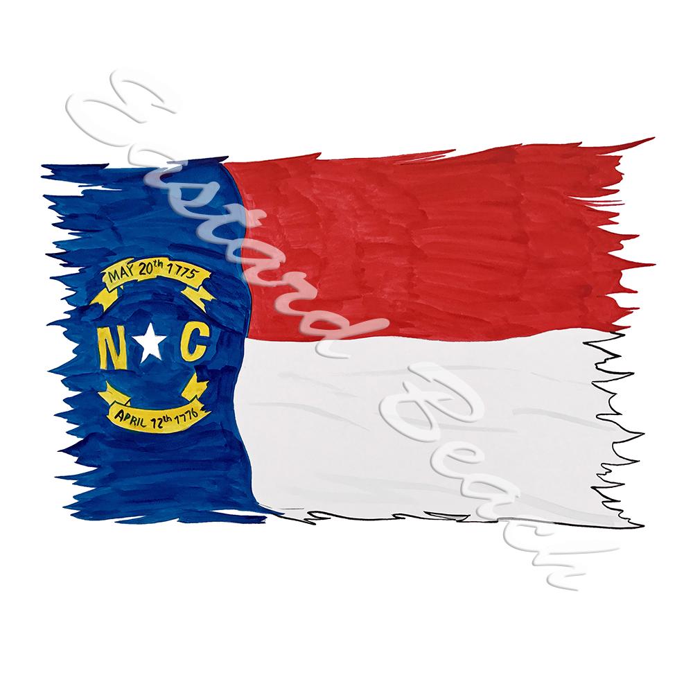 NC Flag Tattered - Click Image to Close
