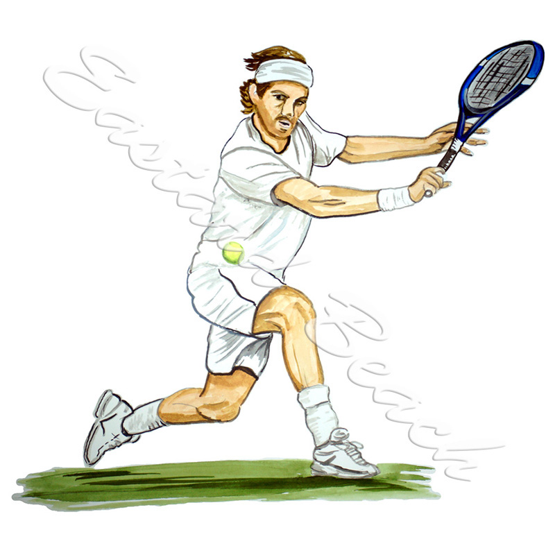 Tennis Player - Click Image to Close