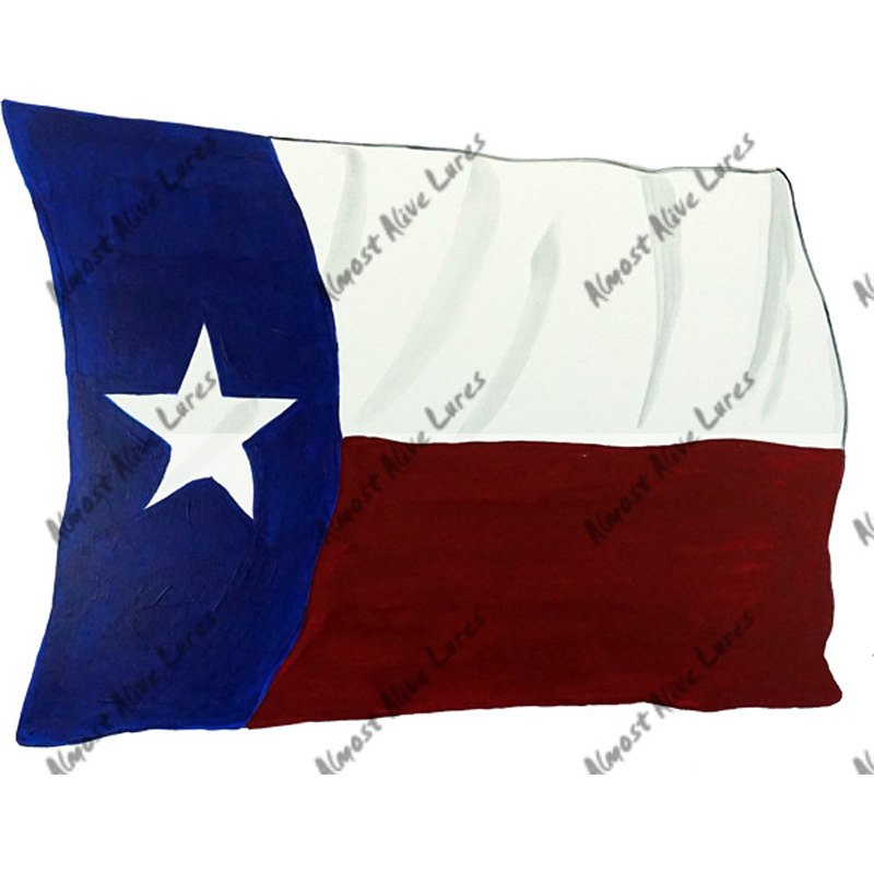 Texas Flag - Printed Vinyl Decal - Click Image to Close