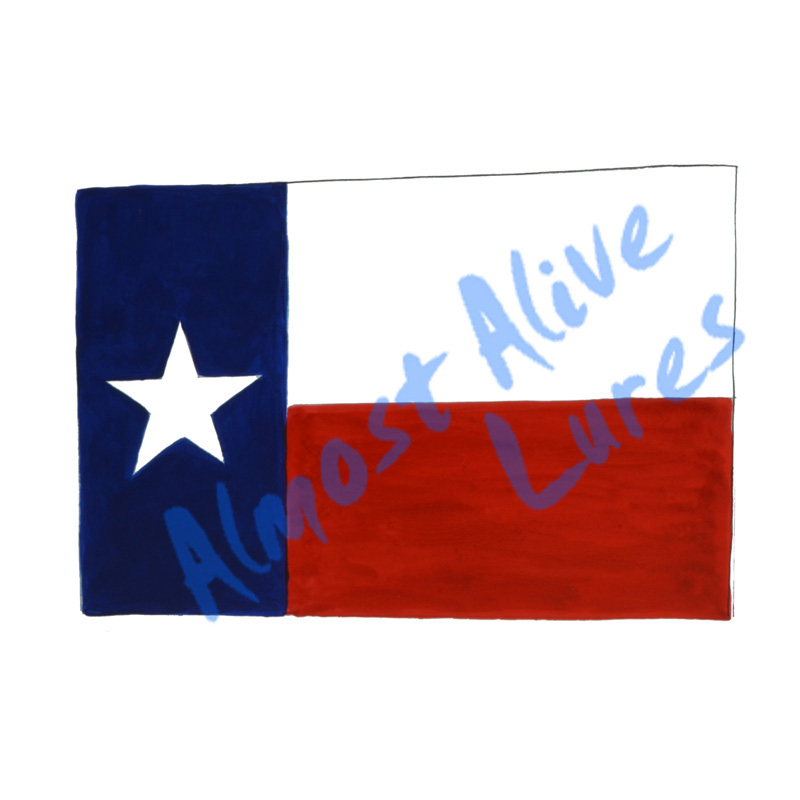 Texas State Flag - Printed Vinyl Decal - Click Image to Close